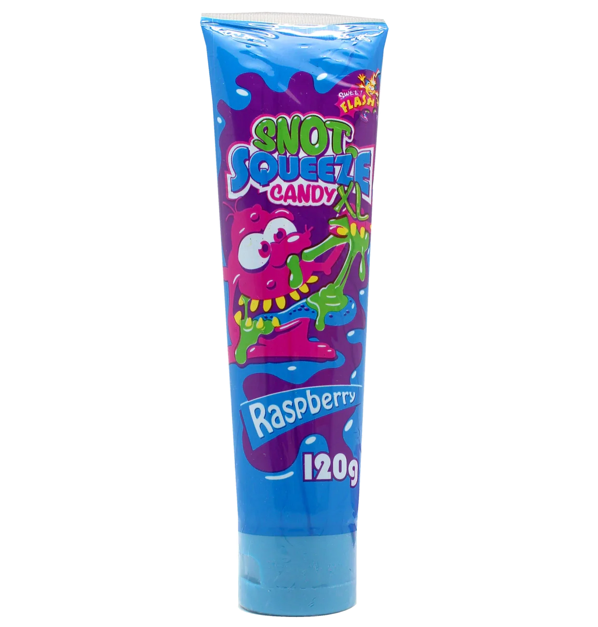 Warheads Candy Gel in der Tube XL 120g Erdbeer Fruchtgummi – Seitenansicht
