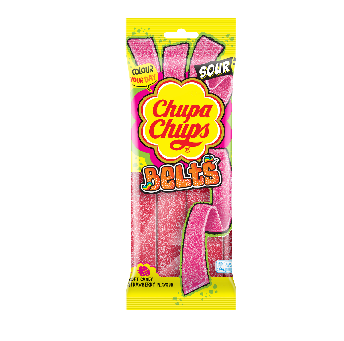 Chupa Chups Strawberry Belts 90g rote Fruchtgummi-Bänder
