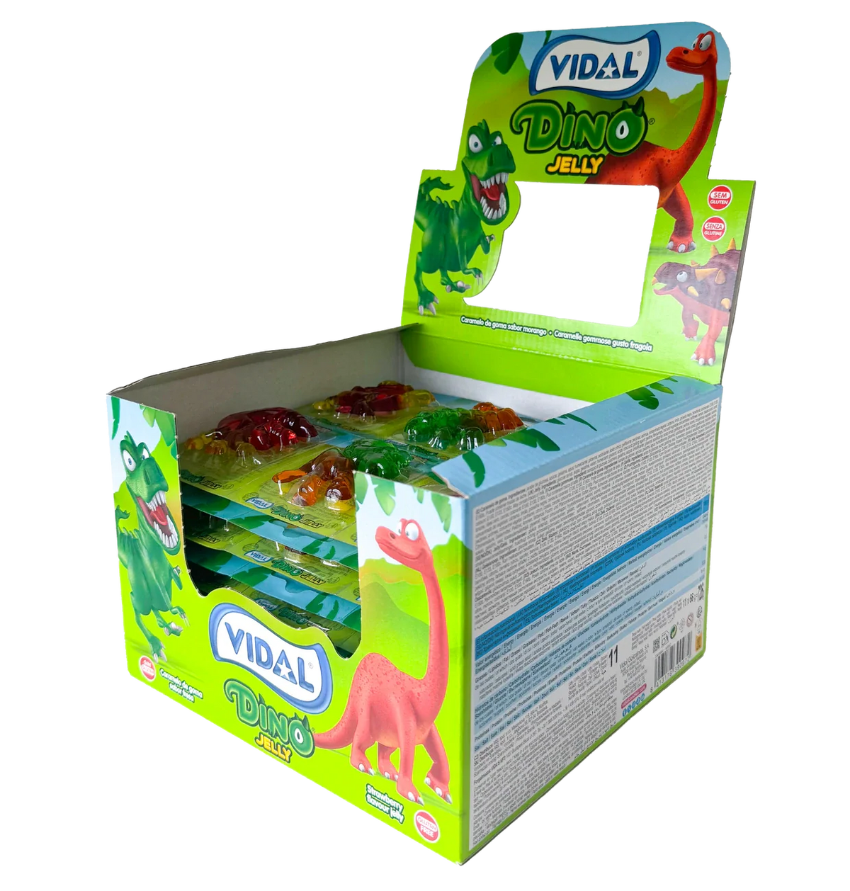 Vidal Dino Jelly Fruchtgummi Dinosaurier – Detailansicht