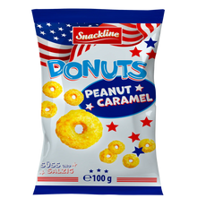 Snackline Donut Ringe Karamell-Erdnuss 100g – Produktansicht