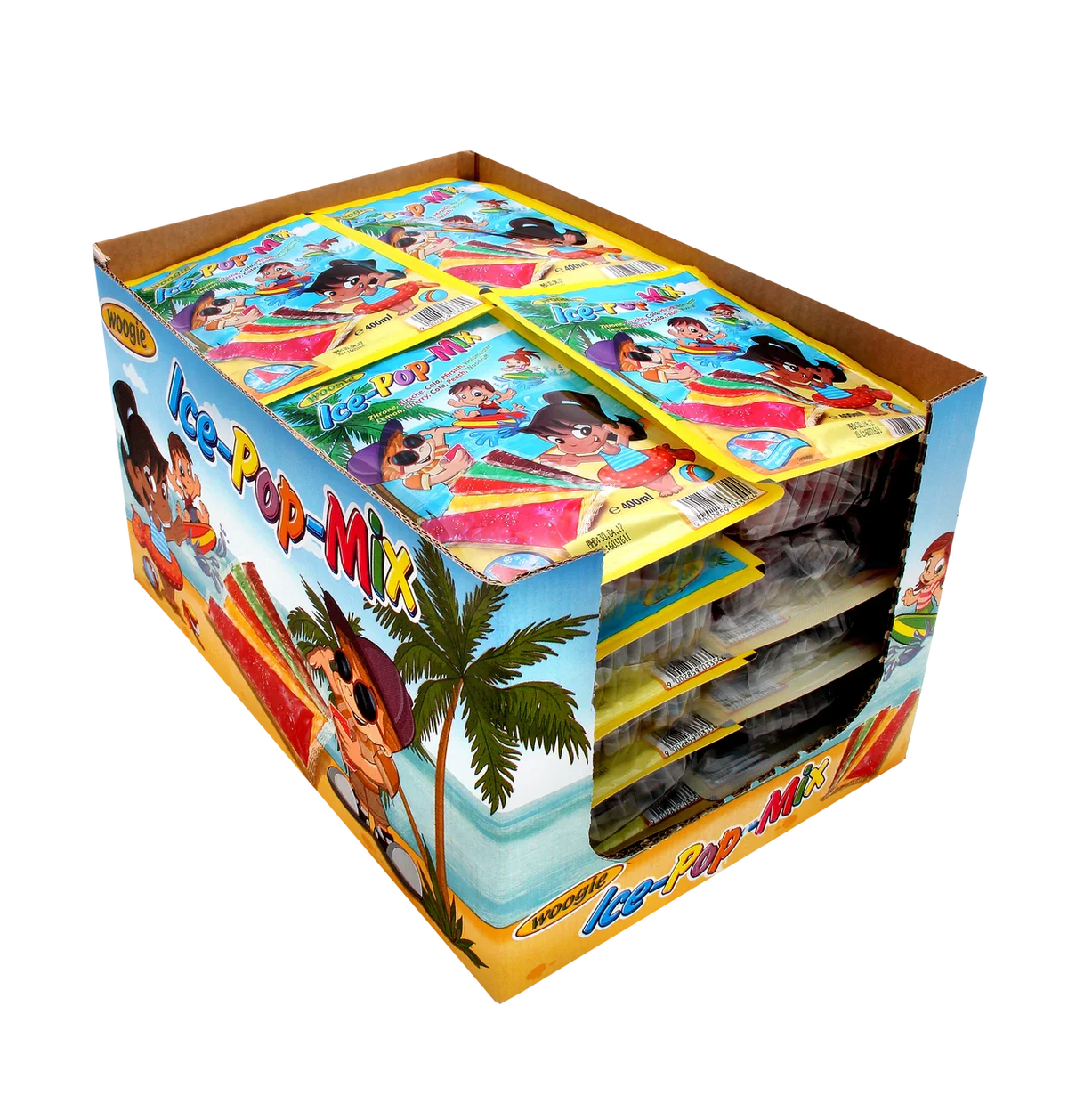 Woogie Eislolly 400ml Wassereis mit fünf Geschmacksrichtungen – Detailansicht