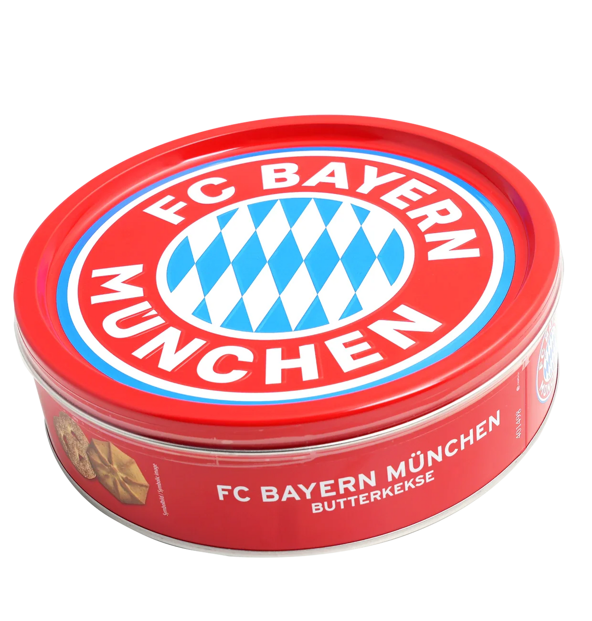 Pâtisserie Mathéo FC Bayern München Butter Cookies 340g in wiederverwendbarer Metallbox