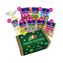 Hitschies Frohe Festtage Box 1080g mit Kaubonbons – Produktansicht