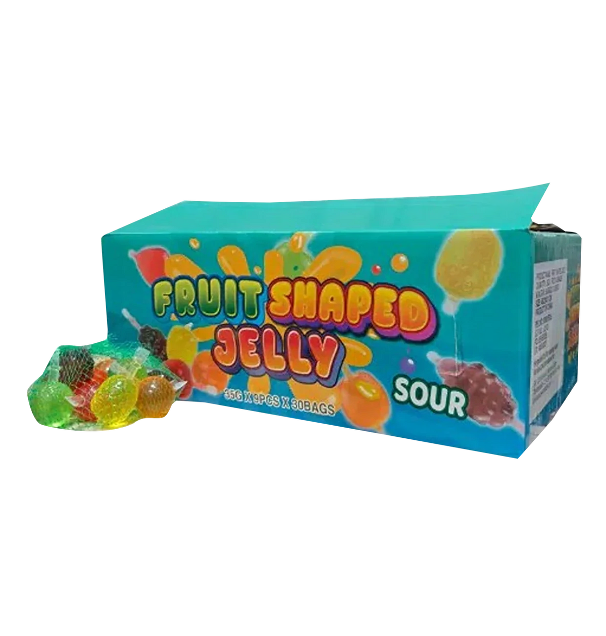 Sugar Daddy Fruchtgummi Fruit Shaped Jelly Fruits Sauer 315g Netz – Detailansicht