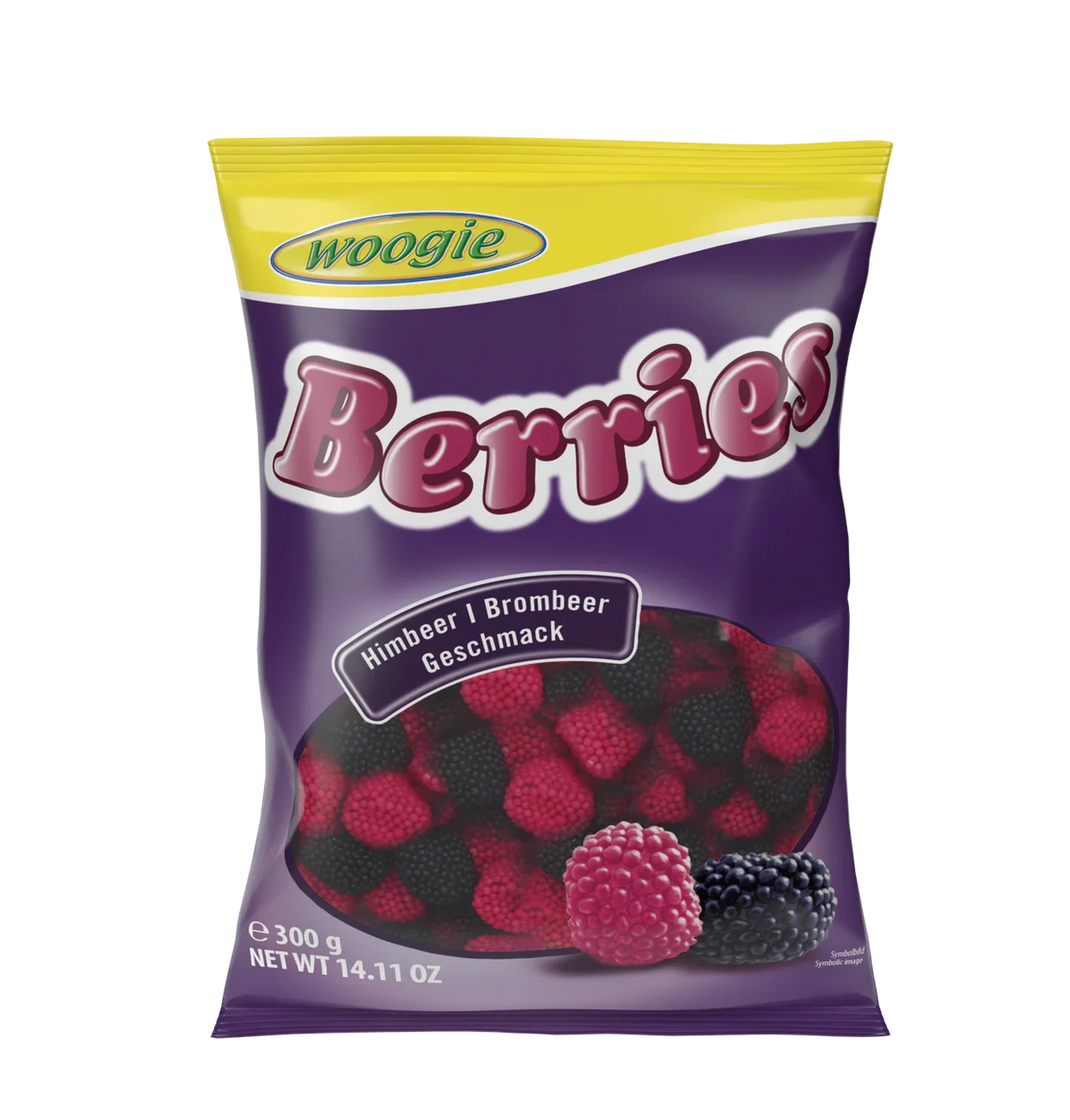Woogie Fruchtgummibeeren-Auslese 300g mit natürlichen Aromen und Fruchtsaft – Produktansicht