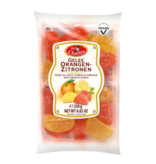 Gezuckertes Gelee mit Zitronen- und Orangengeschmack 250g von Sir Charles – Produktansicht