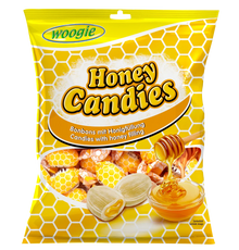 Woogie Honey Candies Bonbons mit Honigfüllung 150g – Produktansicht