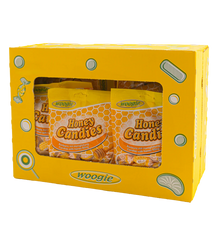 Woogie Honey Candies Bonbons mit Honigfüllung 150g – Detailansicht