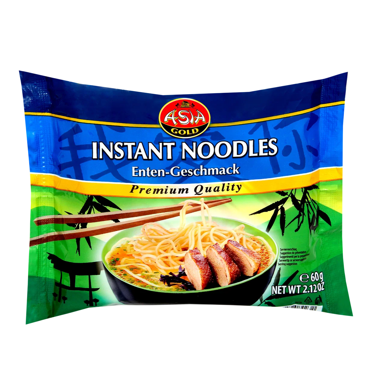 Asia Gold Instant Nudeln mit Enten Geschmack 60g