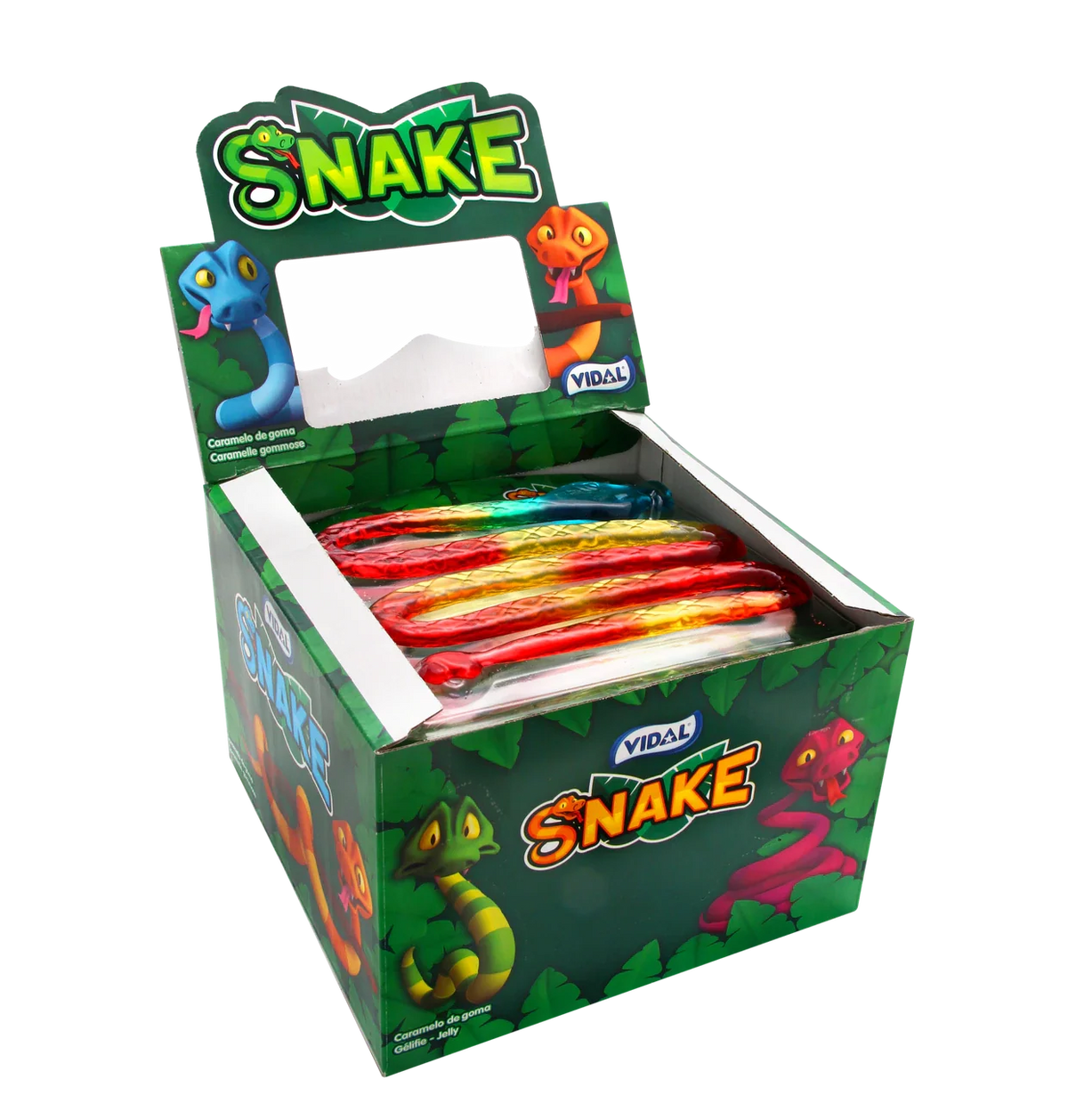 Vidal Jelly Snake 66g Fruchtgummi Riesenschlange – Detailansicht