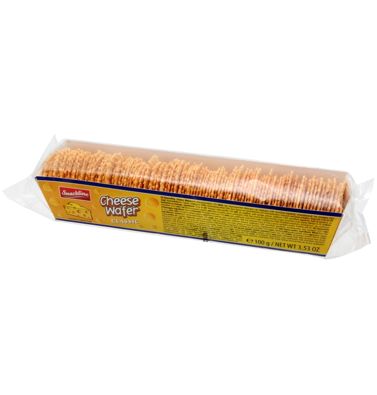 Snackline Käsewaffeln Classic Hauchdünn 100g knuspriger Käse-Snack