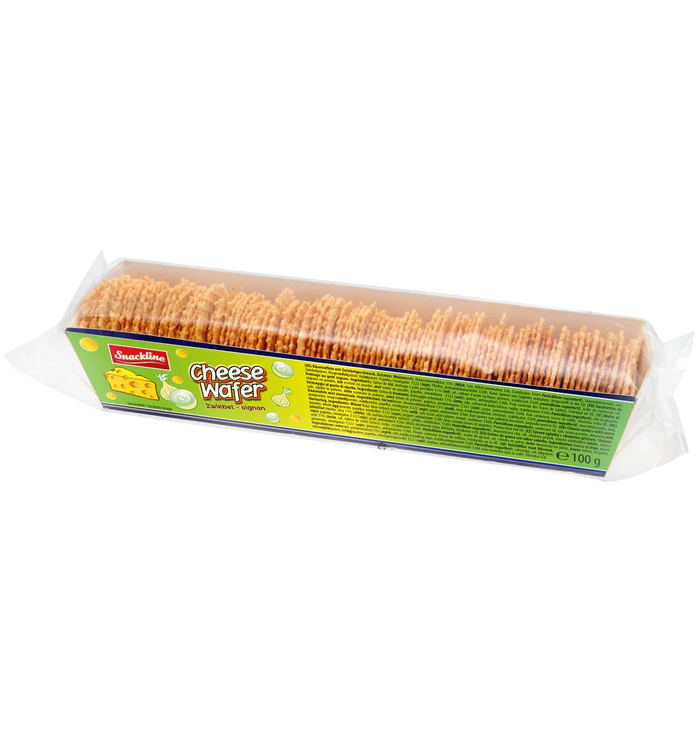 Snackline Käsewaffeln Zwiebeln 100g Hauchdünn Knusprig Würzig