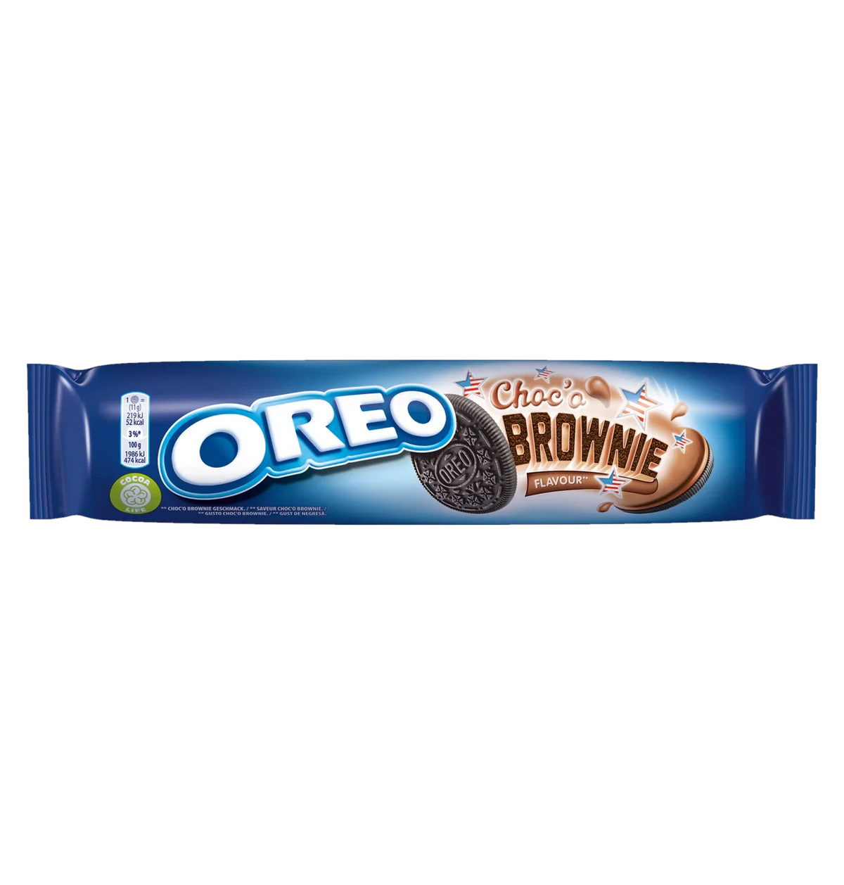 Oreo Choc'o Brownie 154g Kakaokekse mit Schokoladenfüllung – Detailansicht