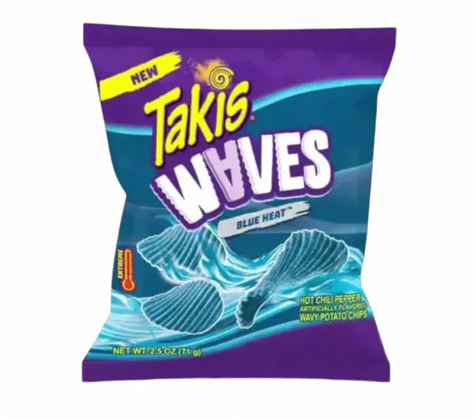 Takis Waves Blue Heat Chips 71g würzig-scharfer Snack