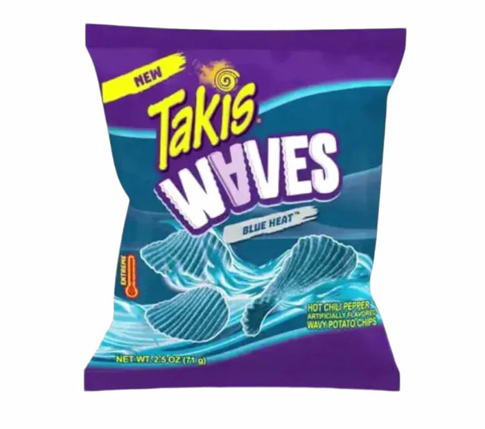 Takis Waves Blue Heat Chips 71g würzig-scharfer Snack