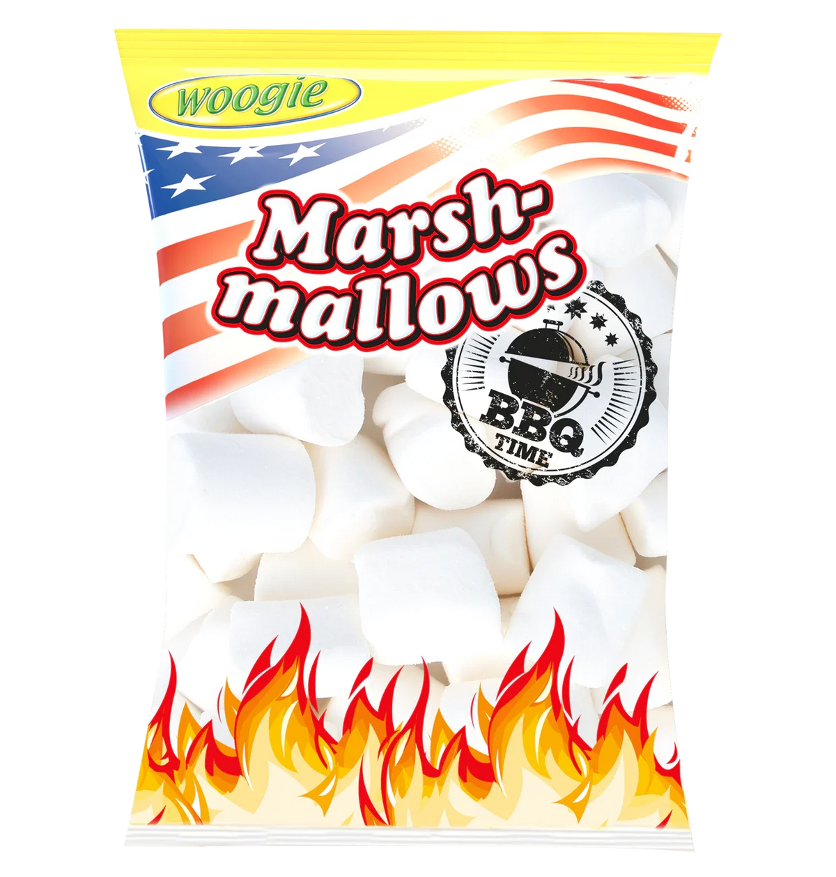 Woogie Marshmallows Barbecue 300g Schaumzucker zum Rösten und Naschen – Produktansicht