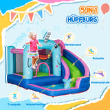 Aufblasbare Hüpfburg Spielburg für Outdoor Sprungbereich für Kinder 3-8 Jahre Wasserbecken