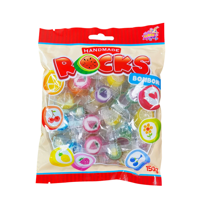 Amore Sweets Rocks Bonbons 150g mit Apfel Kirsche Orange Zitrone Melone Himbeere