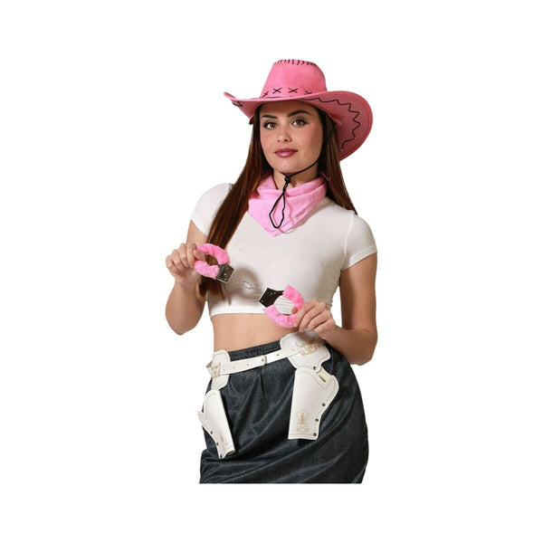Verkleidung für Erwachsene Cowgirl Cowboy Einheitsgröße (4 Stück)