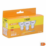 Packung mit 3 LED-Lampen EDM 98208 F 5 W 45 W GU10 450 lm Ø 5 x 5,5 cm (3200 K)