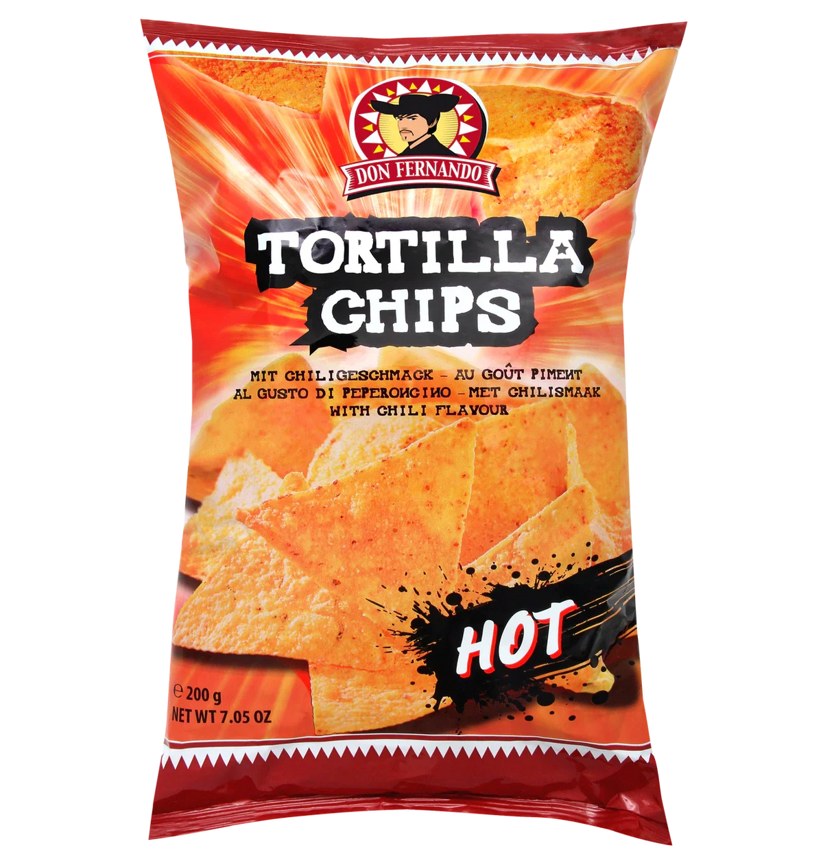 Don Fernando Tortilla Nacho Chips mit Chilligeschmack 200g – Produktansicht