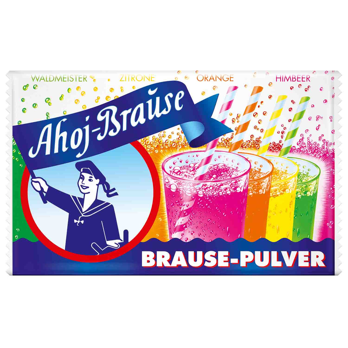 Ahoj-Brause Brause Pulver 10er Pack 175g erfrischendes Brausepulver