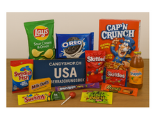 Candyshop.ch USA Mystery Monats-Überraschungsbox 175g Snackmix – Produktansicht