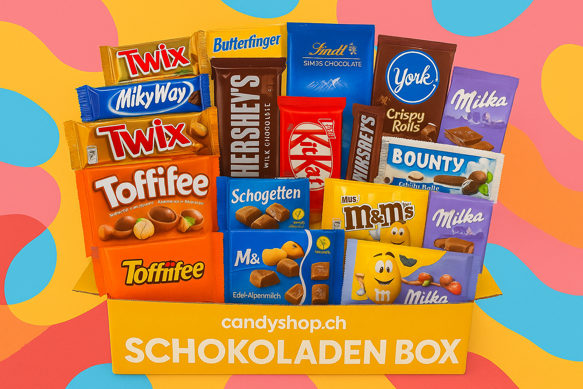 Candyshop.ch Best of Schokolade Überraschungsbox Weiss 175g