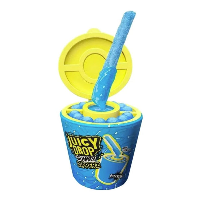Bazooka Juicy Drop Gummy Dipperz Himbeere 96g – Produktansicht