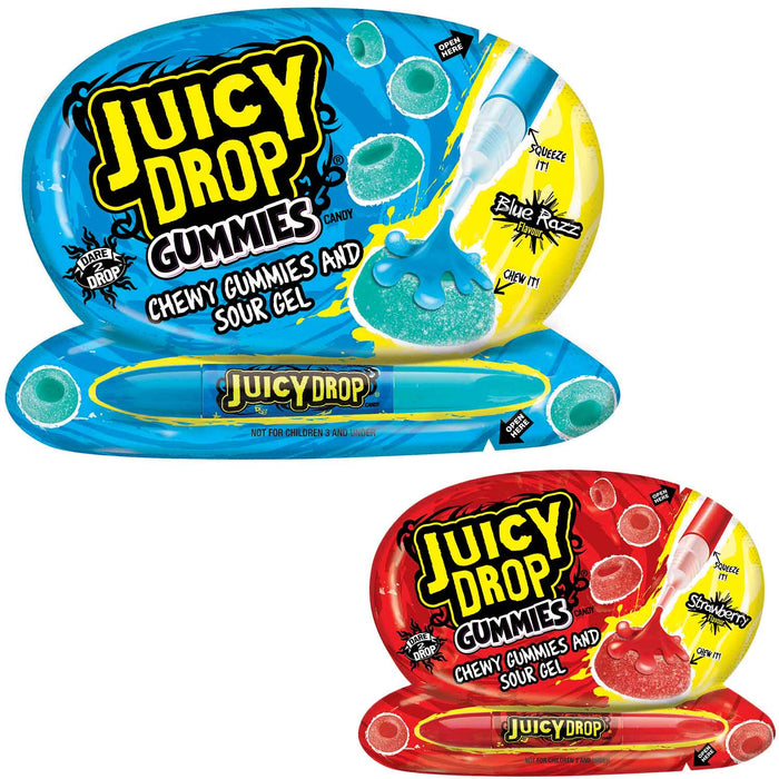 Bazooka Juicy Drop Gummies Kaubonbon 57 g mit fruchtigem Geschmack