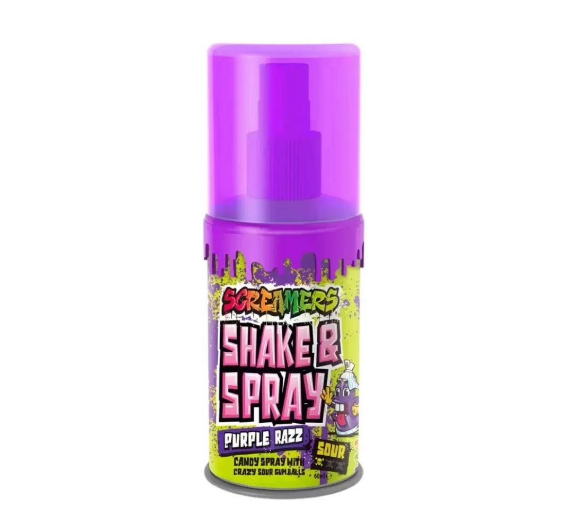 Brain Licker ZED Screamers Shake & Spray Purple Razz Sour 60ml fruchtig-sauer