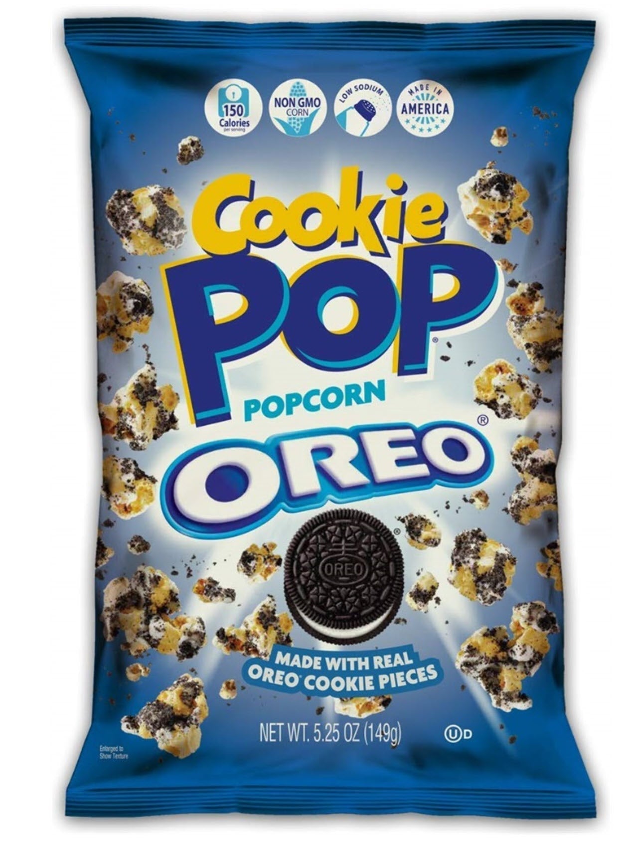 Candy Pop Oreo Popcorn 149g mit Oreo-Keksstücken und süssem Überzug