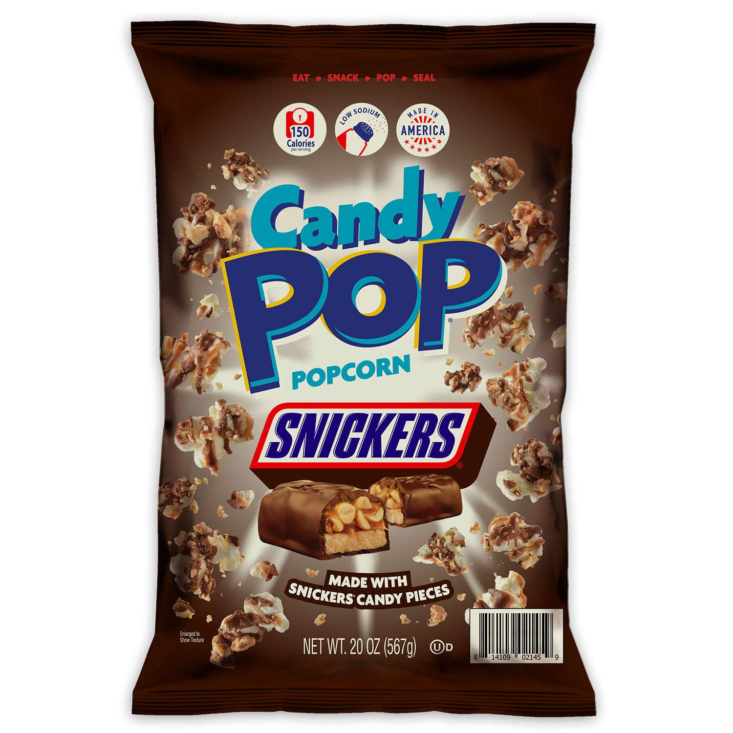 Candy Pop Snickers Popcorn 149g Genuss-Snack