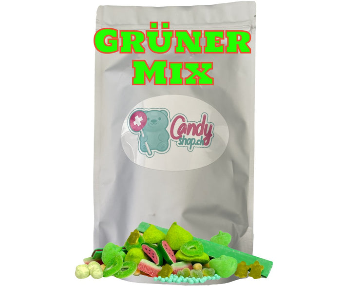 Candyshop.ch Grüner Mix Sweet Bag Fruchtgummi 1 kg