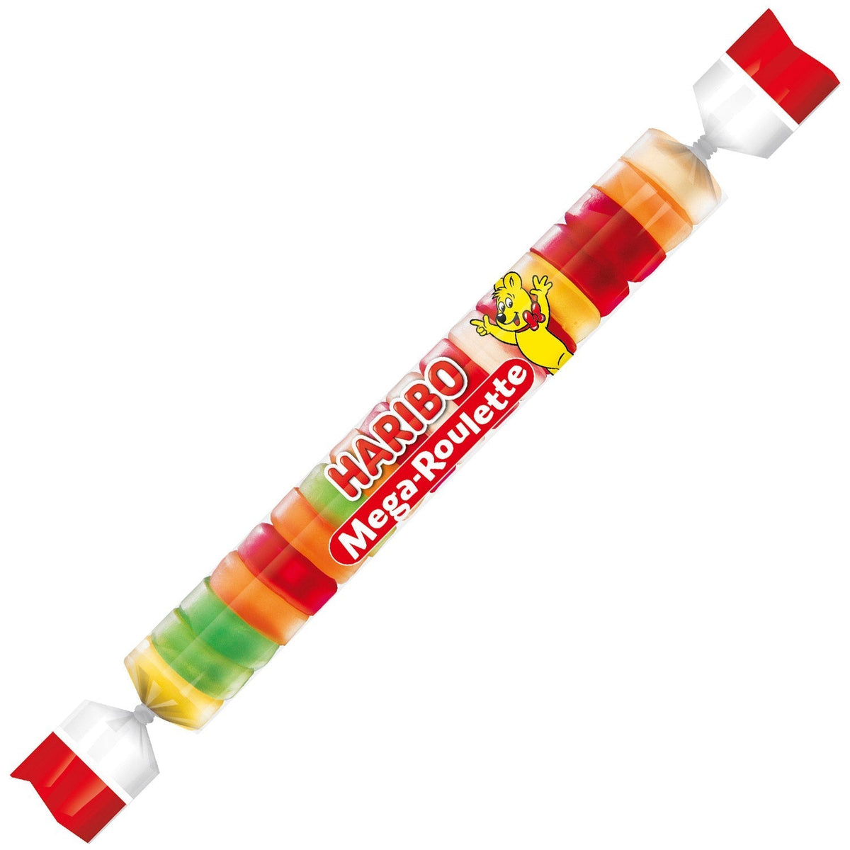 Haribo Mega-Roulette Fruchtgummi 45g Rolle Candyshop.ch – Detailansicht