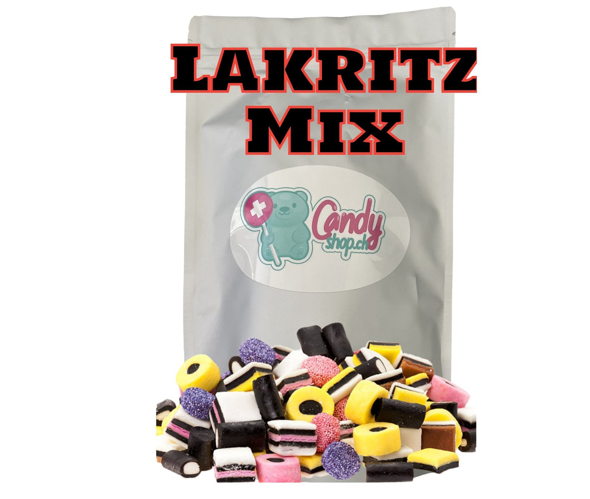 Candyshop.ch Lakritz Mix Sweet Bag 1Kg Fruchtgummi-Mix
