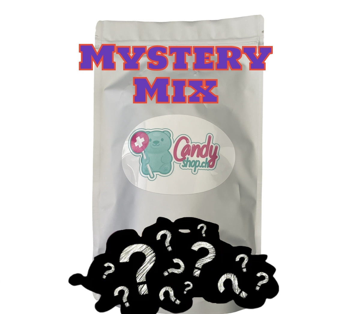 Candyshop.ch Mystery Mix Sweet Bag 1Kg Süssigkeiten und Snacks weiss