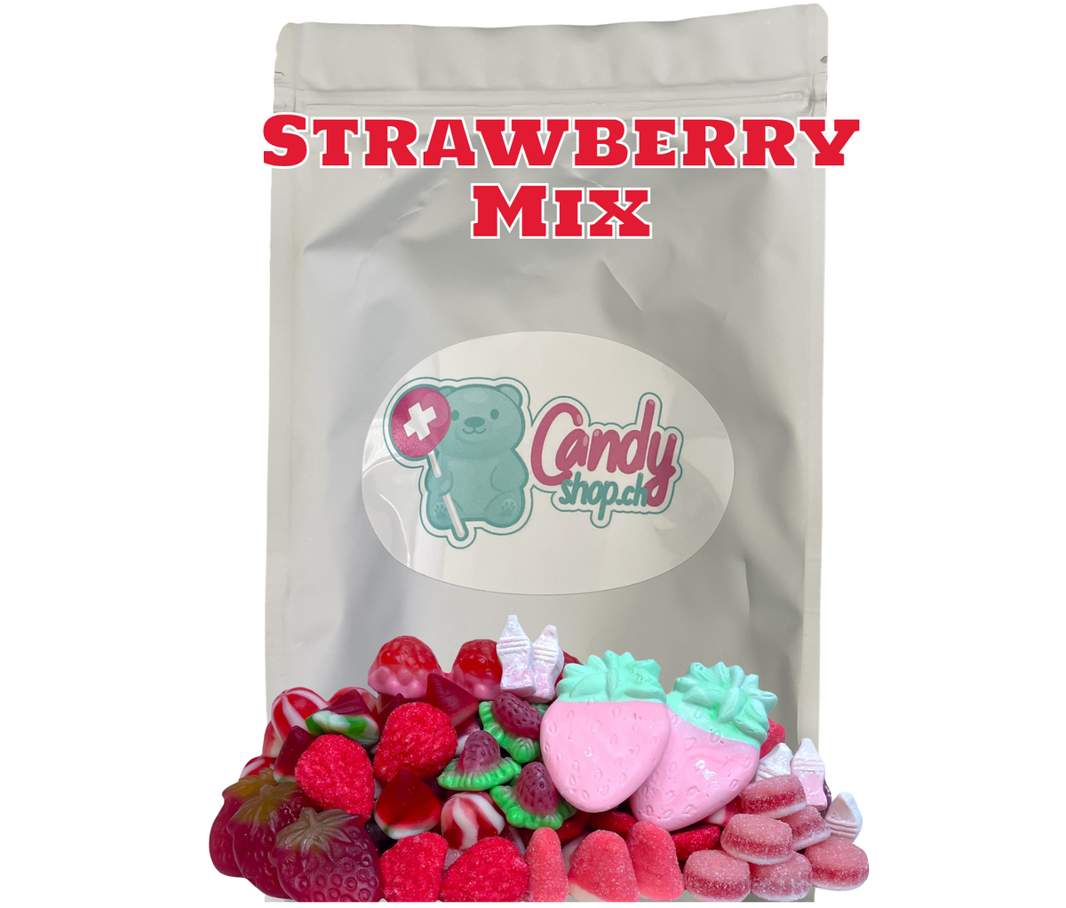 Candyshop.ch Strawberry Mix Sweet Bag Fruchtgummi 1 kg