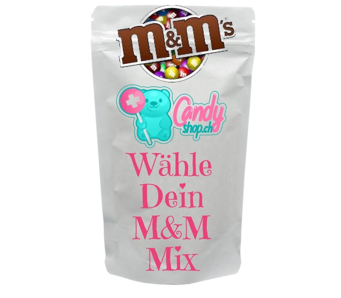 Candyshop.ch Wunsch Beutel M&M`s 1 kg Auswahlmöglichkeit