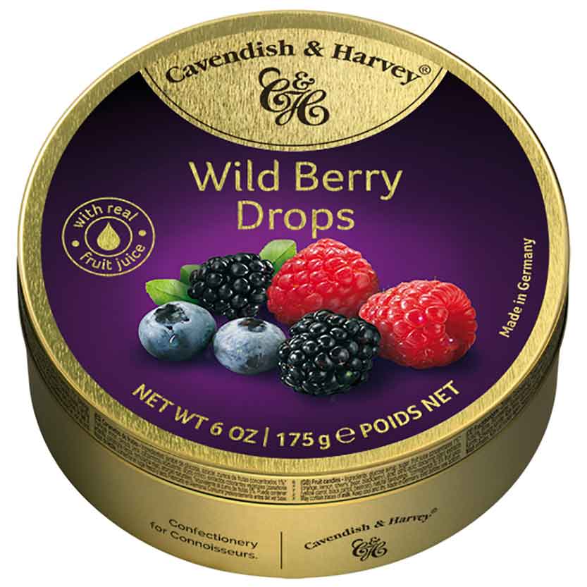 Cavendish & Harvey Wild Berry Drops Fruchtige Bonbons 175g