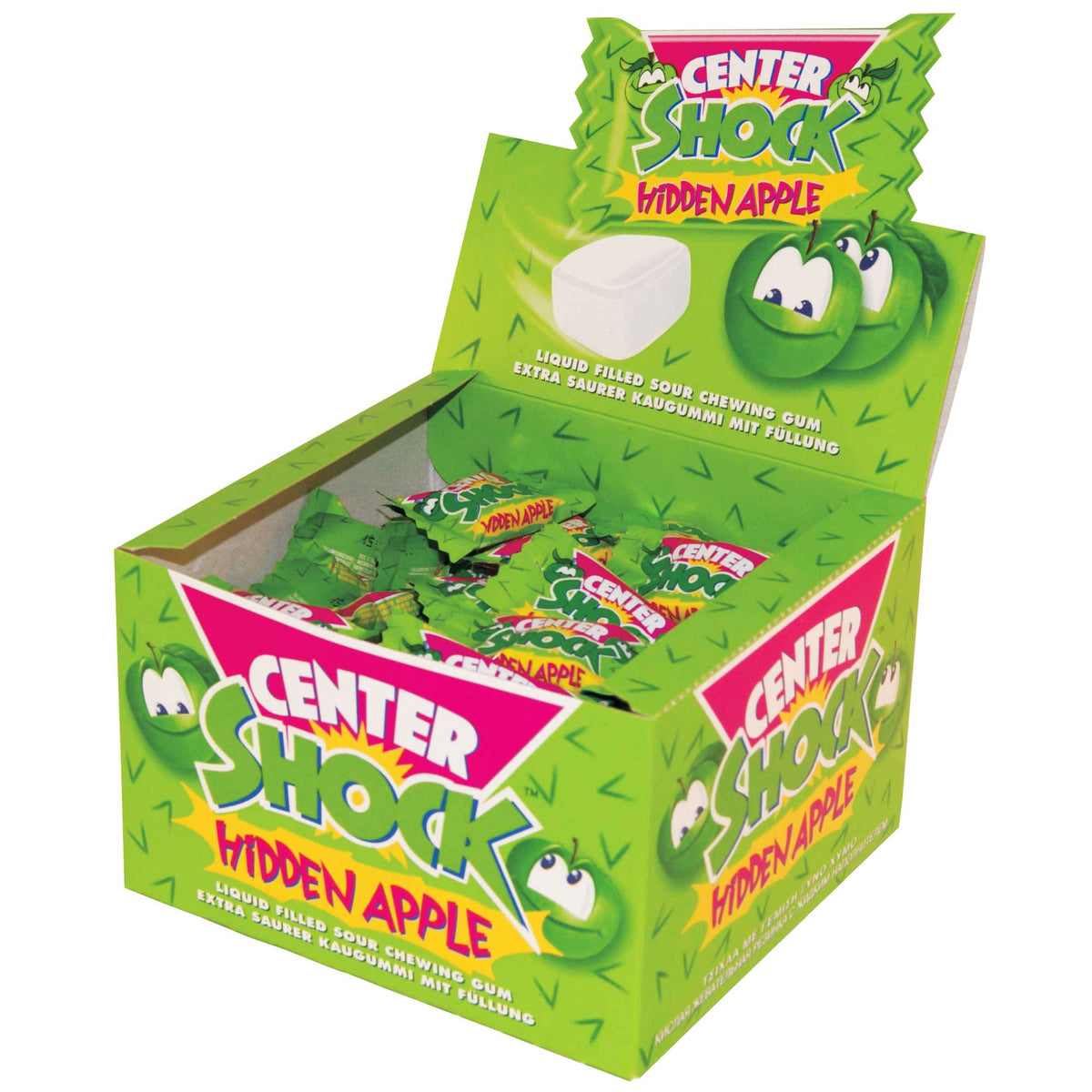 Center Shock Kaugummi Hidden Apple 100 Stück Packung 400g
