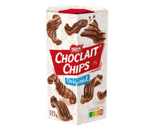 Choclait Chips Original Knusperchips mit Milchschokolade 115g – Produktansicht