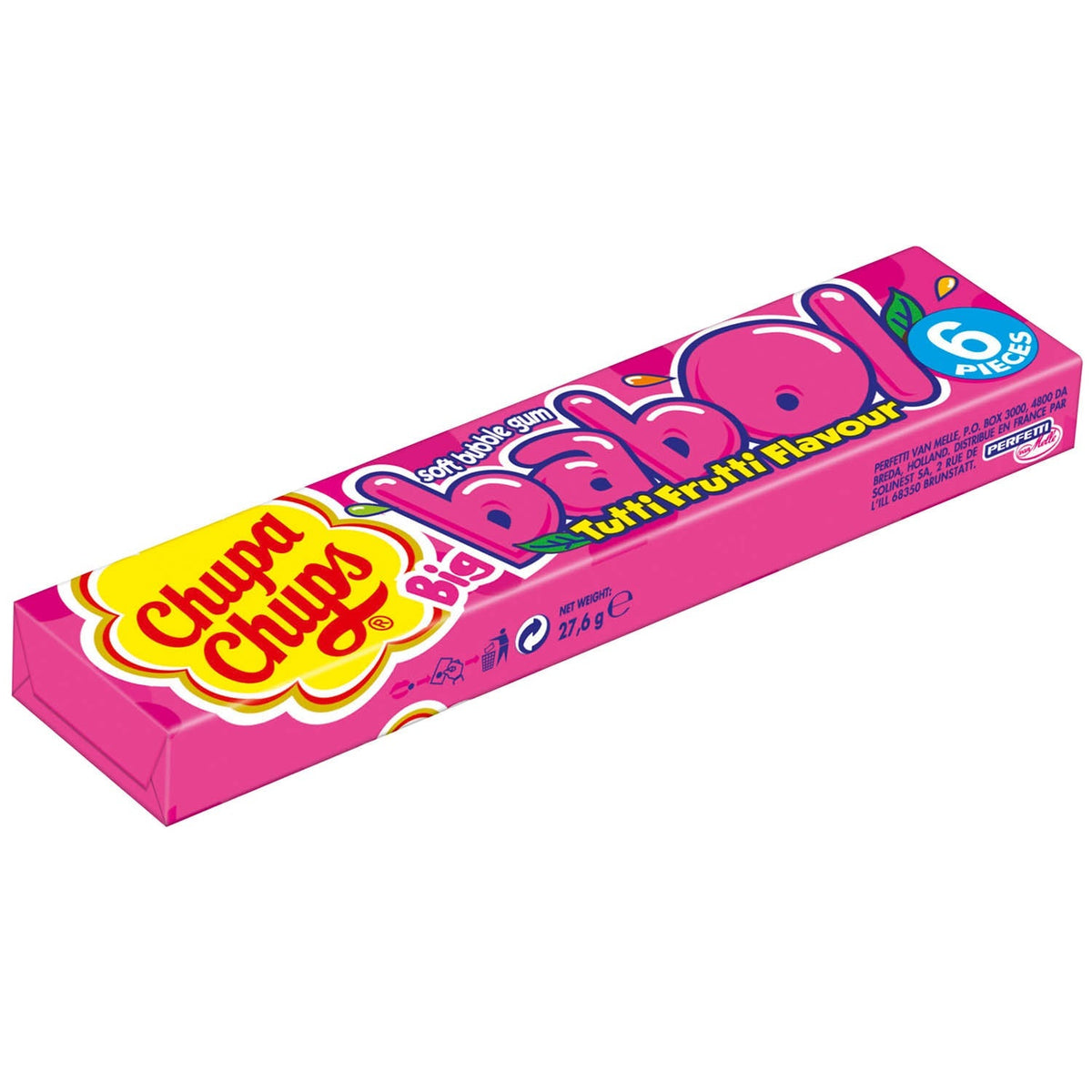 Chupa Chups Big Babol Tutti Frutti Kaugummi 6er Pack 175g