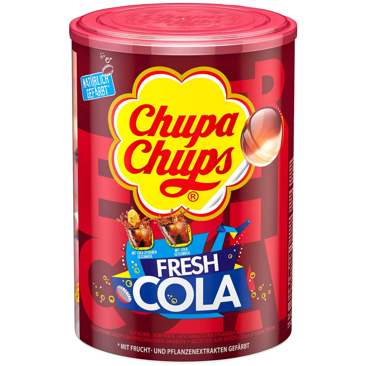 Chupa Chups Fresh Cola 100er Lollis 1200g – Produktansicht