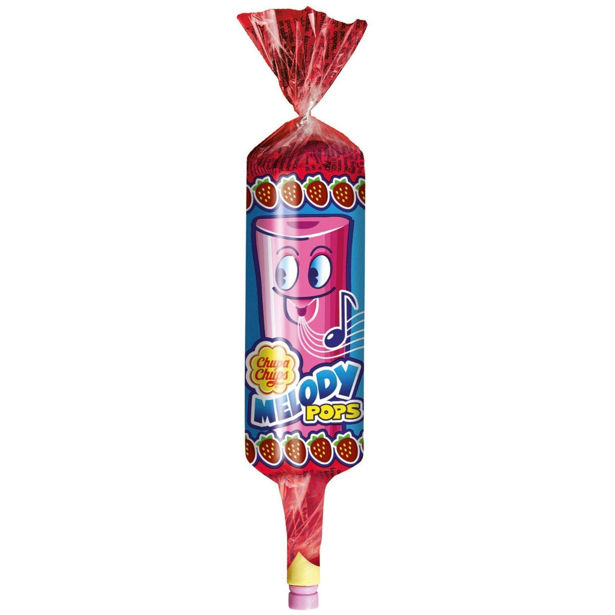 Chupa Chups Melody Pops Lolly Erdbeergeschmack 48 Stück 720g – Detailansicht