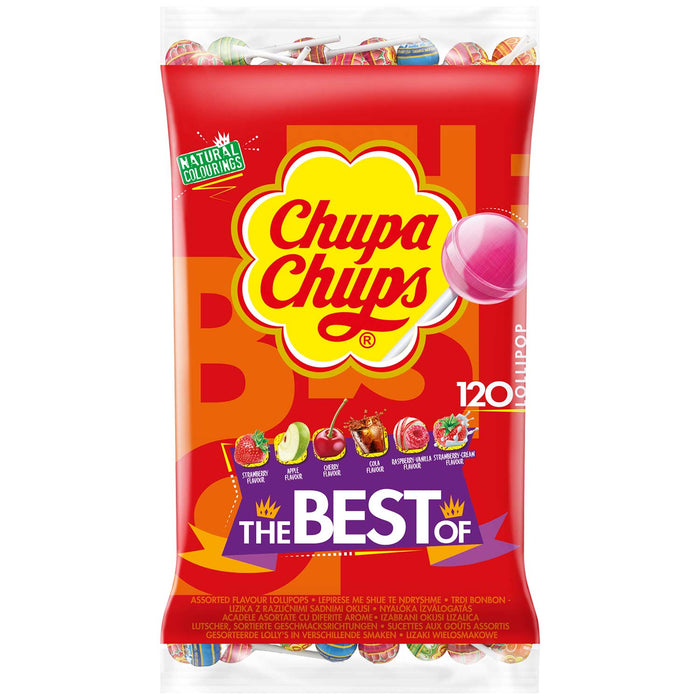Chupa Chups The Best Of 120er Lollis bunt 1440g – Produktansicht – Produktansicht