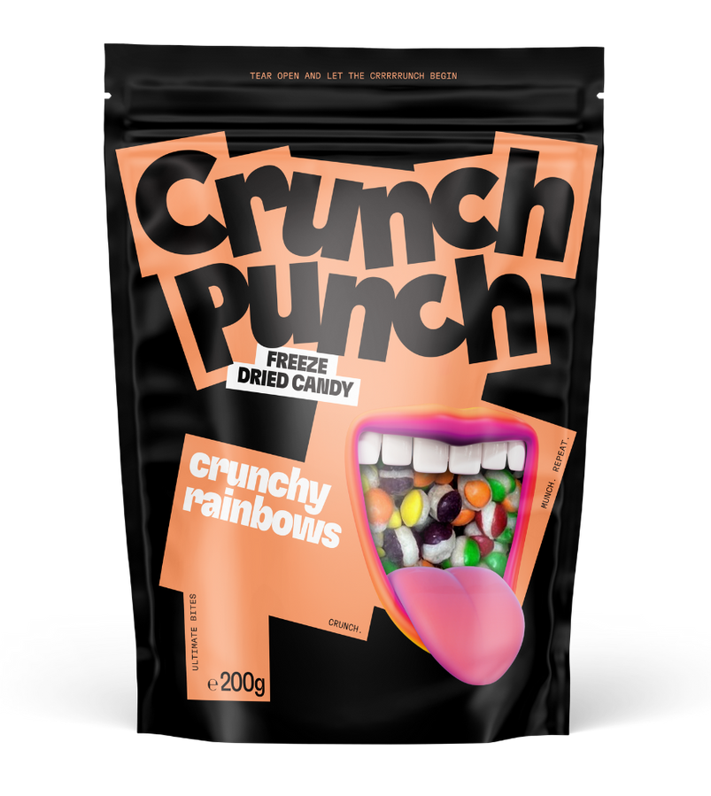 Crunch Punch Crunchy Rainbow gefriergetrocknete Süssigkeiten 50g