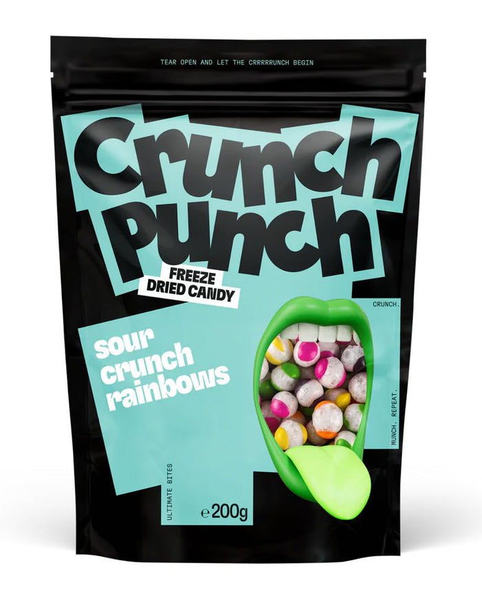 Crunch Punch Sour Crunch Rainbow Knabberspass grün 100g