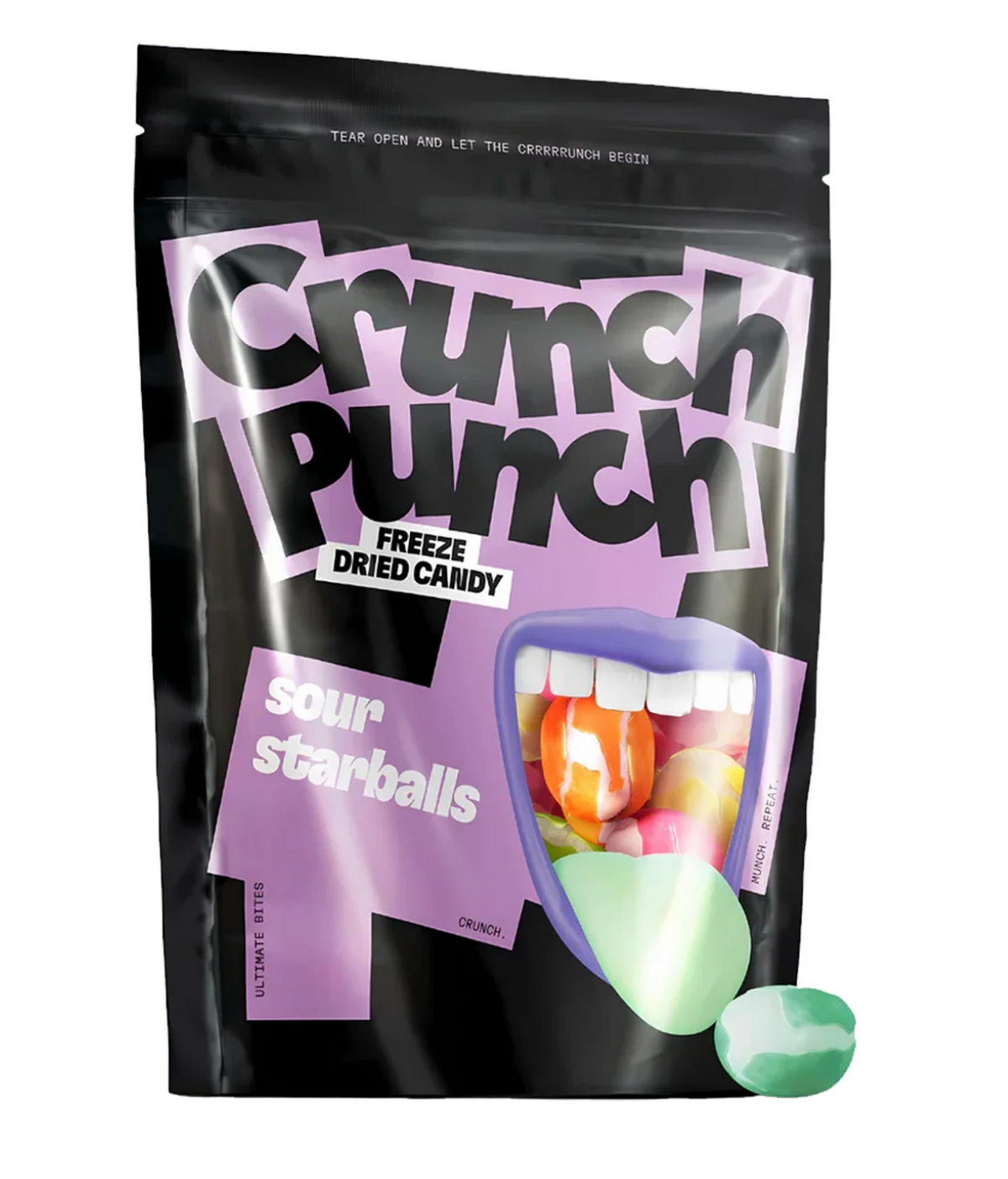 Crunch Punch Sour Starballs 50g gefriergetrocknete fruchtig-saure Knabberei