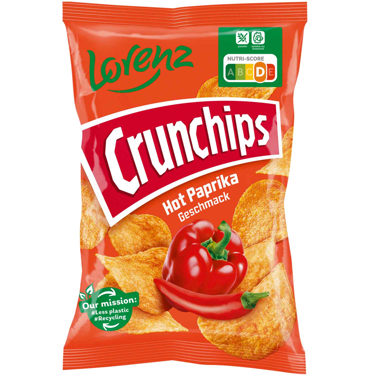 Crunchips Hot Paprika Chips 150g feurig-würzig